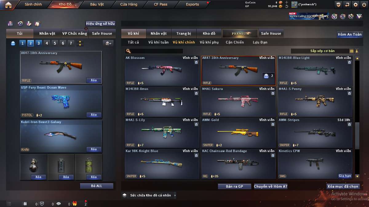 shop acc cf uy tin gia re